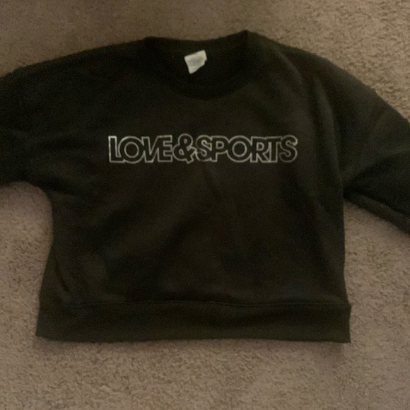 Women’s Love and Sports black active sweatshirt size small - Picture 1 of 7